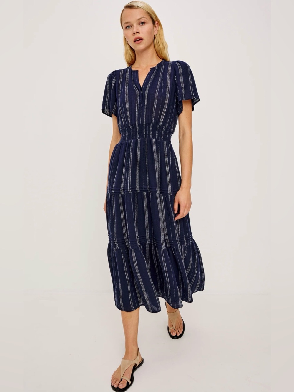 Rails Cannes Dress Marina Stripe size large